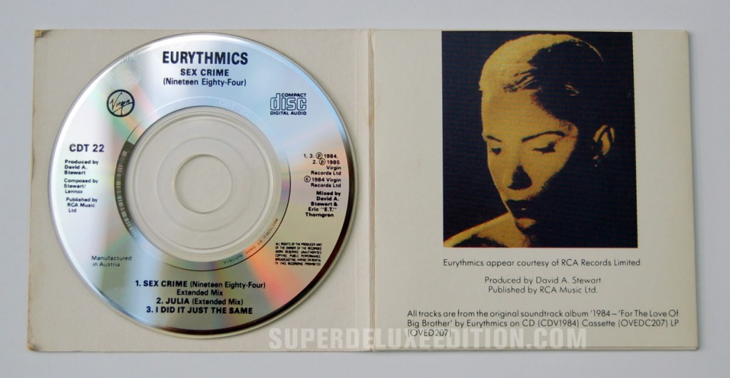 Eurythmics / Sexcrime (Nineteen Eighty Four) CD Single