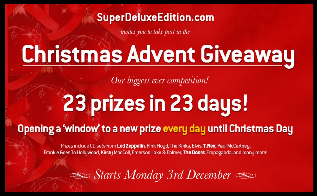 SuperDeluxeEdition.com / Christmas Advent Giveaway competition