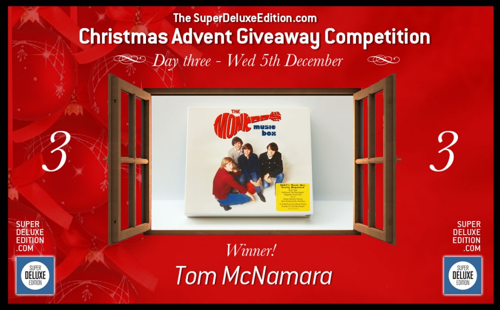Christmas Advent Giveaway Competition / Day Three: The Winner