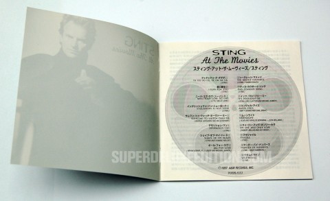 Japanese CD of the Day / Sting At The Movies