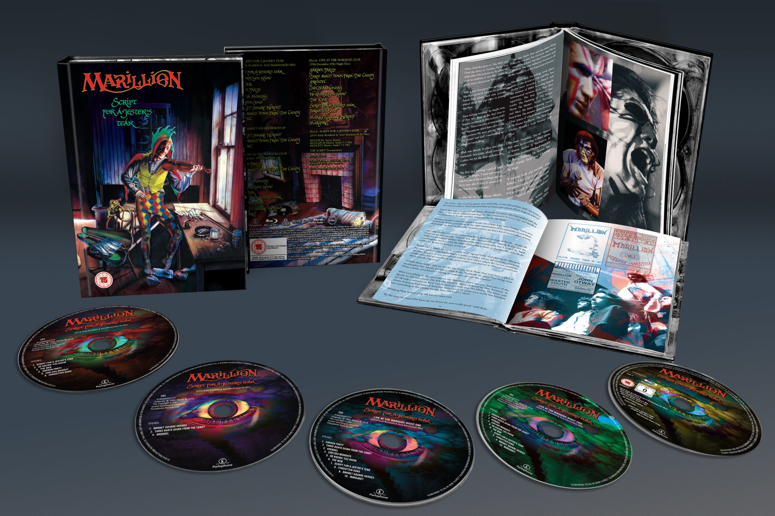 Marillion / Script For A Jester's Tear 4CD+blu-ray reissue